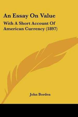 An Essay On Value de John Borden