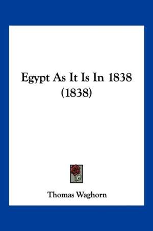 Egypt As It Is In 1838 (1838) de Thomas Waghorn