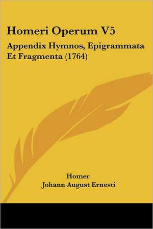 Homeri Operum V5 de Homer