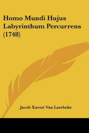 Homo Mundi Hujus Labyrinthum Percurrens (1748) de Jacob Xaveri Van Larebeke