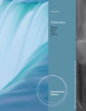 Davis, R: Chemistry, International Edition de Kenneth (University of Georgia) Whitten