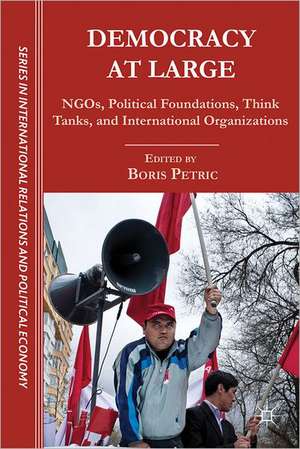 Democracy at Large: NGOs, Political Foundations, Think Tanks and International Organizations de B. Petric