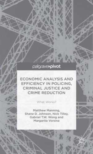 Economic Analysis and Efficiency in Policing, Criminal Justice and Crime Reduction: What Works? de Matthew Manning