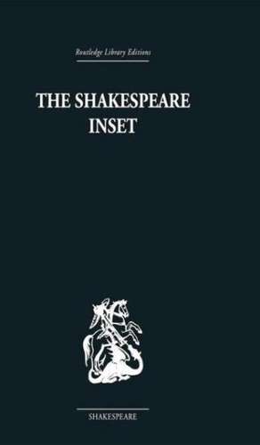 The Shakespeare Inset: Word and Picture de Francis Berry