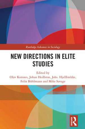 New Directions in Elite Studies de Olav Korsnes