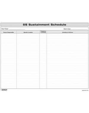 5S Sustainment Schedule de Enna