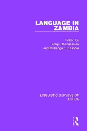 Language in Zambia de Sirarpi Ohannessian