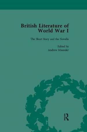 British Literature of World War I, Volume 1 de Andrew Maunder