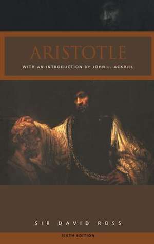 Aristotle de Sir David Ross