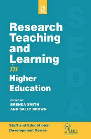 Research, Teaching and Learning in Higher Education de Sally Brown