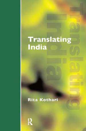 Translating India de Rita Kothari