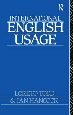 International English Usage de Loreto Todd