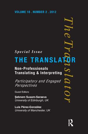 Non-Professional Translating and Interpreting de Sebnem Susam-Sarajeva