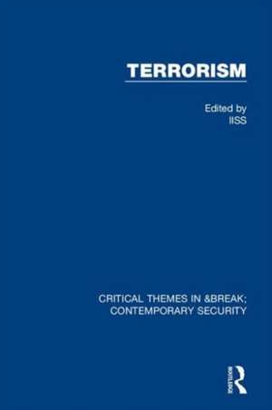 Terrorism (IISS) de International Institute for Stragetic Studies