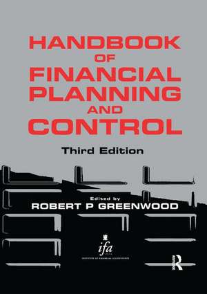 Handbook of Financial Planning and Control de Robert P. Greenwood