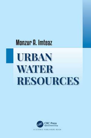 Urban Water Resources de Monzur Alam Imteaz