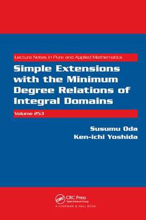 Simple Extensions with the Minimum Degree Relations of Integral Domains de Susumu Oda