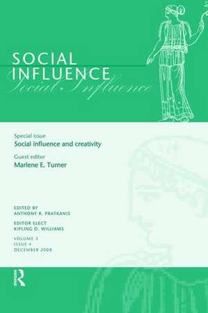 Social Influence and Creativity: A Special Issue of Social Influence de Marlene Turner