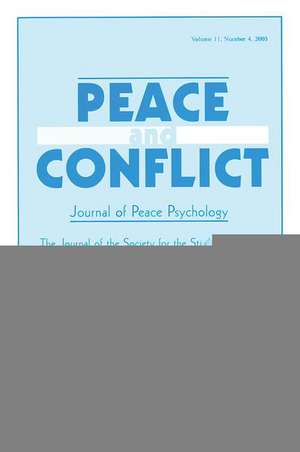 Pioneers in Peace Psychology: Doris K. Miller: A Special Issue of Peace and Conflict: Journal of Peace Psychology de Richard V. Wagner