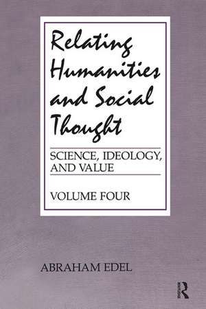 Relating Humanities and Social Thought de Abraham Edel