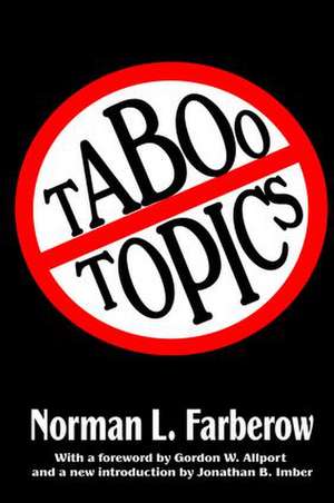 Taboo Topics de Norman L. Farberow