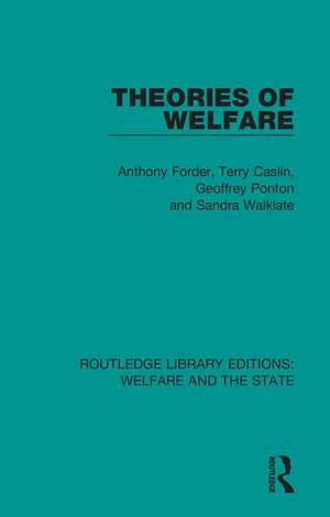 Theories of Welfare de Anthony Forder