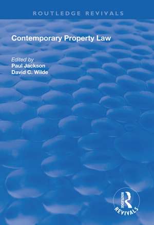 Contemporary Property Law de Paul Jackson