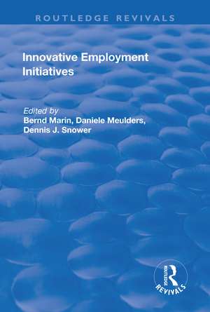 Innovative Employment Initiatives de Bernd Marin