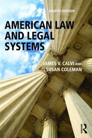 American Law and Legal Systems de James V. Calvi