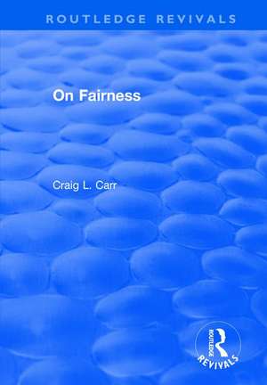 On Fairness de Craig L. Carr