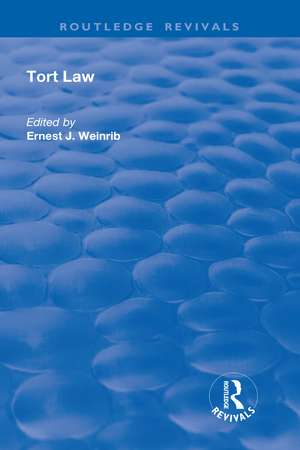 Tort Law de Ernest J. Weinrib