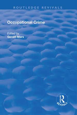 Occupational Crime de Gerald Mars