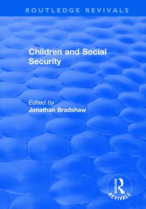 Children and Social Security de Jonathan Bradshaw