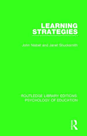 Learning Strategies de John Nisbet