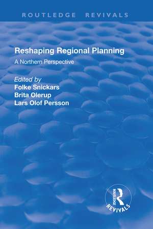 Reshaping Regional Planning: A Northern Perspective de Brita Olerup