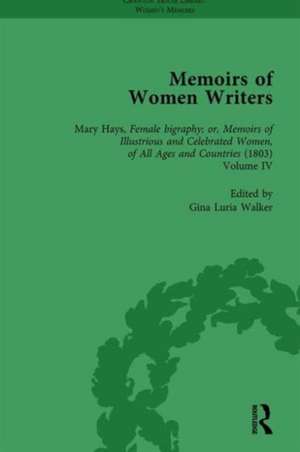 Memoirs of Women Writers, Part III vol 8 de Gina Luria Walker