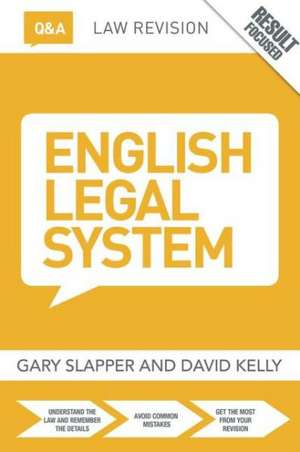 Q&A English Legal System de Gary Slapper