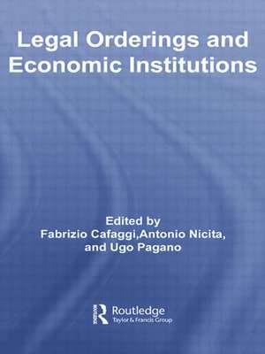 Legal Orderings and Economic Institutions de Fabrizio Cafaggi