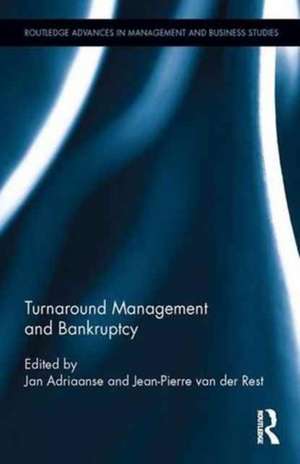 Turnaround Management and Bankruptcy de Jan Adriaanse