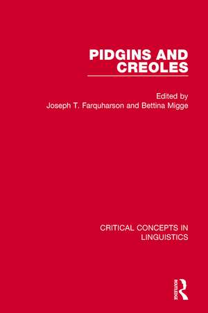 Pidgins and Creoles vol IV de Bettina Migge