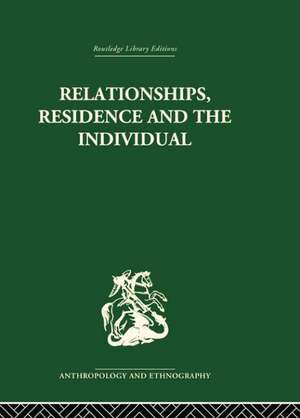 Relationships, Residence and the Individual: A Rural Panamanian Community de Stephen Gudeman