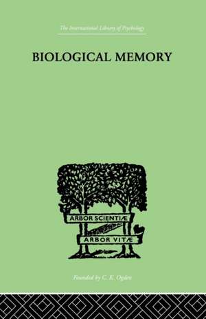 Biological Memory de Eugenio Rignano