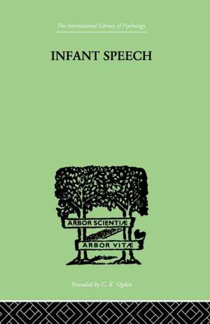 Infant Speech: A Study of the Begiinings of Language de M.M. Lewis