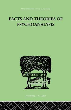 Facts And Theories Of Psychoanalysis de Ives Hendrick