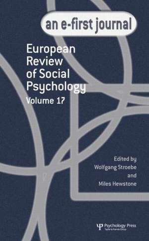 European Review of Social Psychology: Volume 17 de Wolfgang Stroebe