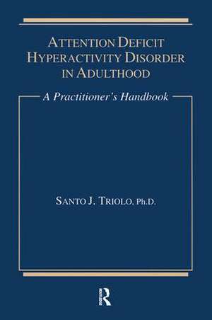 Attention Deficit: A Practitioner's Handbook de Santo J. Triolo