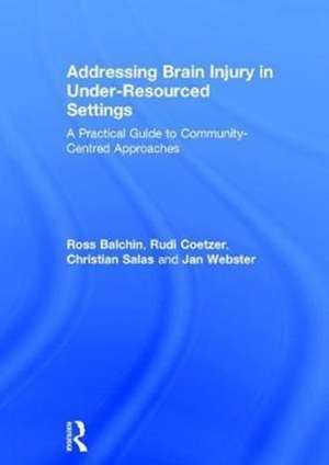 Addressing Brain Injury in Under-Resourced Settings: A Practical Guide to Community-Centred Approaches de Ross Balchin