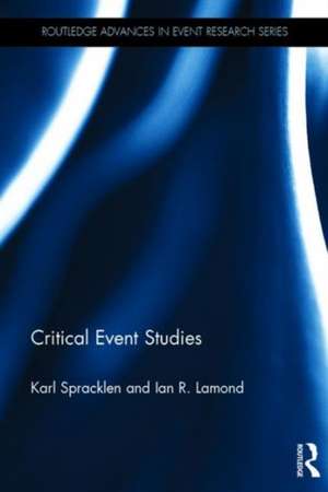 Critical Event Studies de Karl Spracklen
