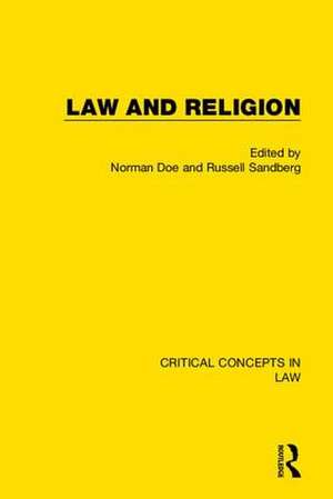 Law and Religion de Norman Doe