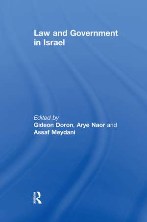 Law and Government in Israel de Gideon Doron